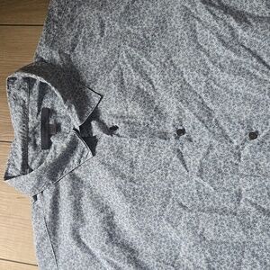 John Varvatos Casual Blue Floral Lightweight Shirt Sz XXL